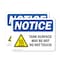 Signmission Hot Surface Sign, 7 in H x 10 in W, Vinyl Decal OS-2PACK-NS-D-710-L-18525 - alternate 1
